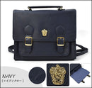 [預訂款] Harry Potter X FLAPPER聯乘- 3Way(手提包X單肩包X背囊)學院復古三用包（全4款；葛來分多Gryffindor/ 史萊哲林Slytherin/ 雷文克勞Ravenclaw/ 赫夫帕夫Hufflepuff）SHP0006